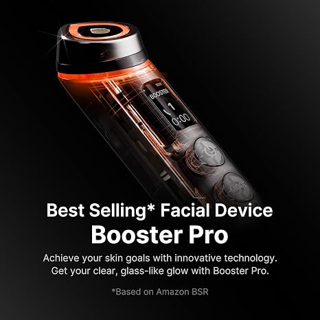 Booster Pro 6-in-1 Korean Glow Facial Device for Glow, Pore Care & Better Absorption