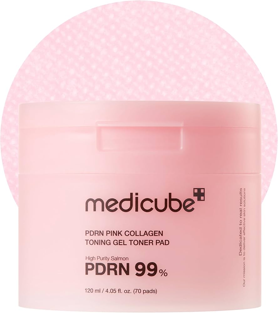 Medicube Pink Pdrn Collagen Toning Gel Toner Pad (70 pads)